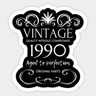 Vintage 1990 - Birthday Gift For Men Sticker